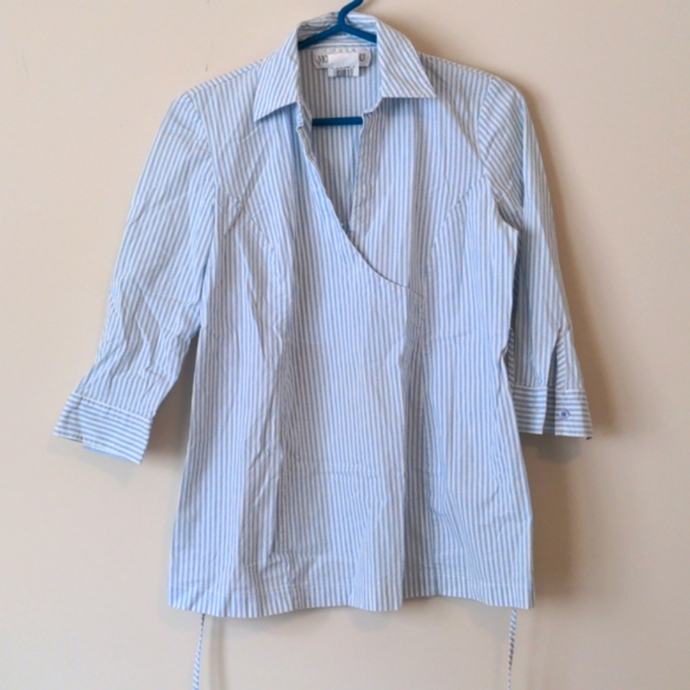 Maternity Faux Wrap Blouse